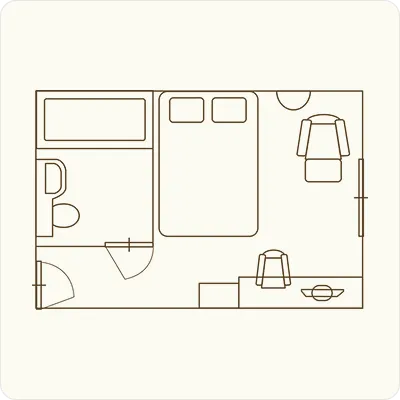 プレミアムルームの間取り図